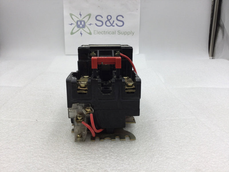 Square D 8536SAG11 Nema Size 00 Series B Contactor/Starter 2 Pole 115/230 VAC with 120 VAC Coil