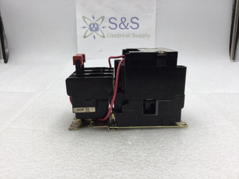 Square D 8536SBO2S Series A Nema Size 0 Motor Starter 3 Pole 200-575 VAC 3-5 HP with 24 VAC Coil