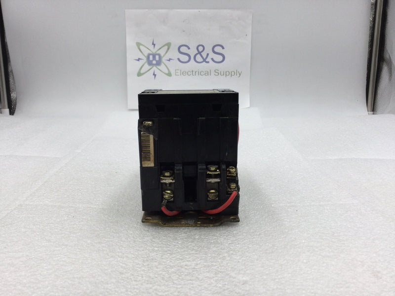 Square D 8536SBG1 Nema Size 0 Series A 2 Pole 115/230 VAC Contactor/Starter with 240 VAC Coil