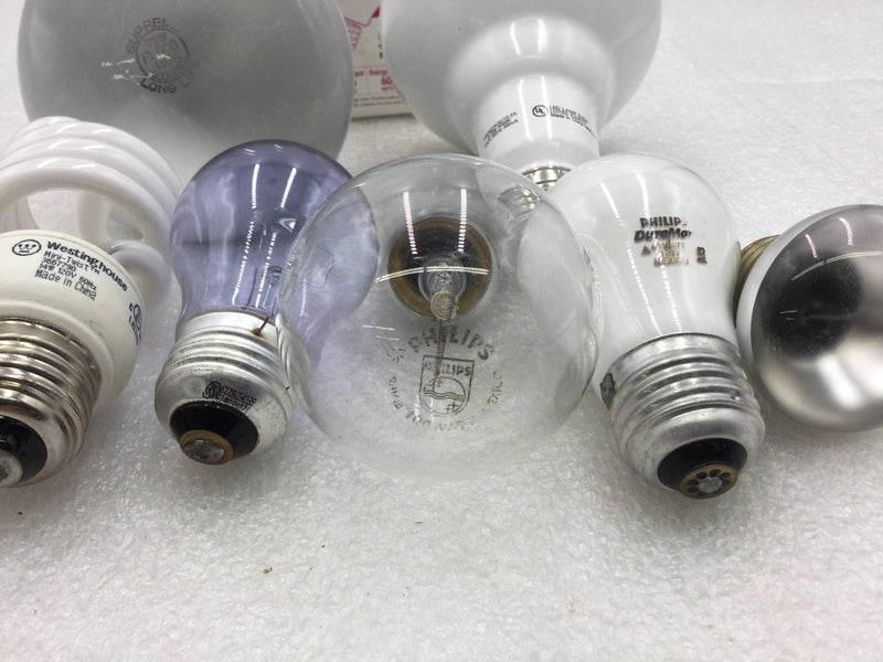 Lot of Mixed Lightbulb - Lot of 9