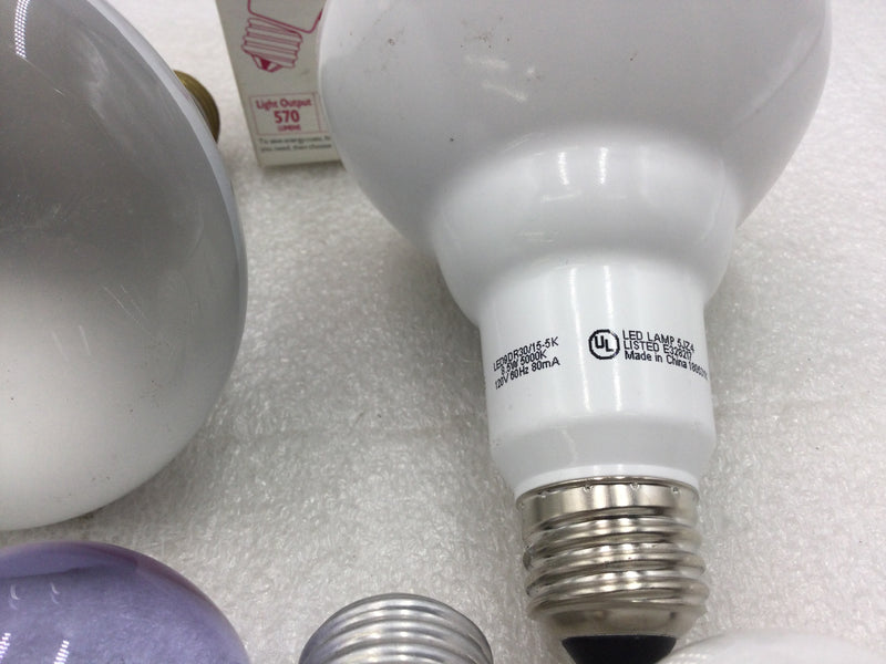 Lot of Mixed Lightbulb - Lot of 9