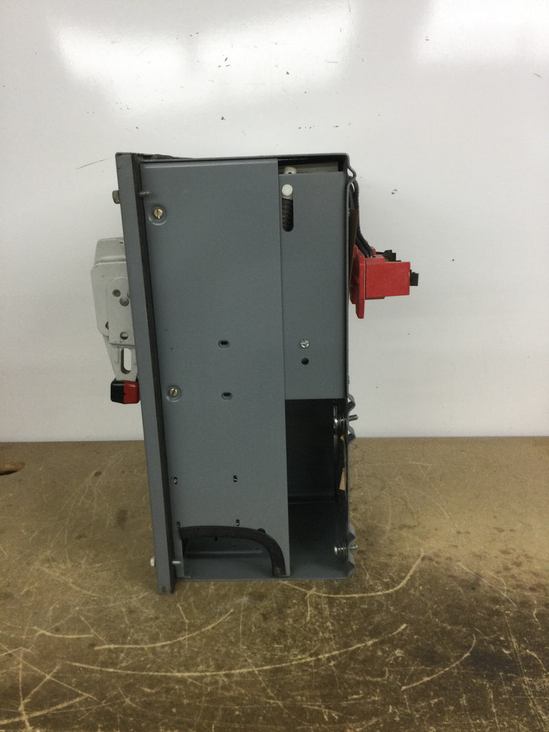 Square D Y47 Breaker Bucket Box 480 Volt 3 Phase Class 8998 Type EC402 Series B 15" X 17"