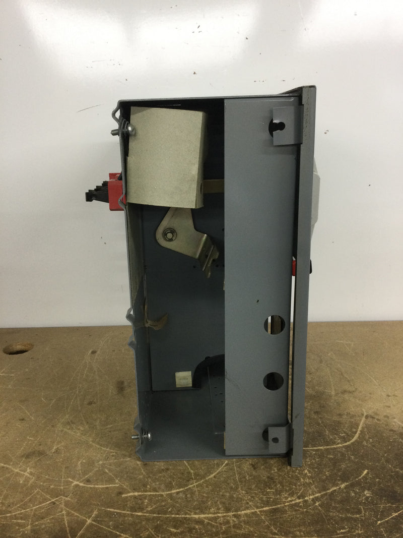 Square D Y47 Breaker Bucket Box 480 Volt 3 Phase Class 8998 Type EC402 Series B 15" X 17"