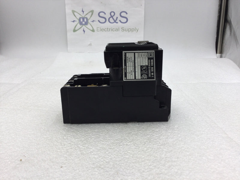 Square D 2510MCG3 Three Phase Manual Motor Starter (Start/Stop) 200-575 VAC 7.5-10 HP Nema Size M-1