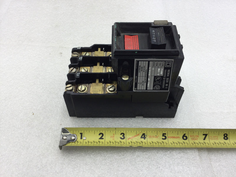 Square D 2510MCG3 Three Phase Manual Motor Starter (Start/Stop) 200-575 VAC 7.5-10 HP Nema Size M-1