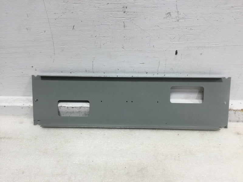 Siemens Filler Plate with 2 offset 3 1/8" x 1 5/8" cutouts - 19" x 5"