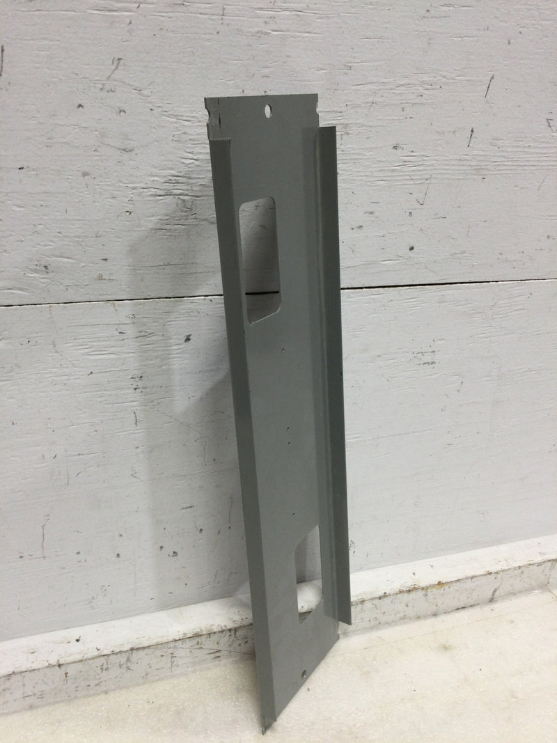 Siemens Filler Plate with 2 offset 3 1/8" x 1 5/8" cutouts - 19" x 5"