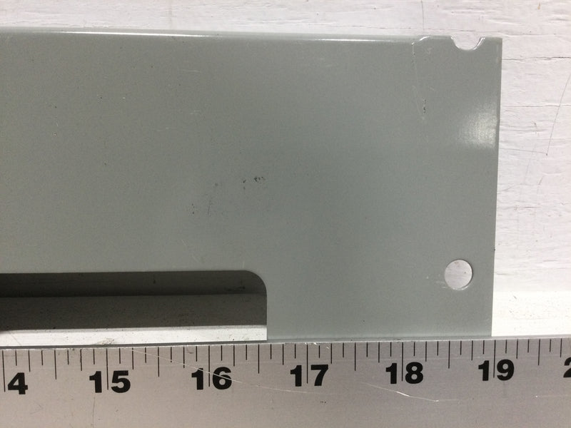 Siemens Filler Plate with 2 offset 3 1/8" x 1 5/8" cutouts - 19" x 5"