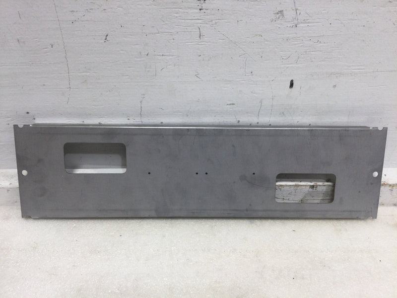 Siemens Filler Plate with 2 offset 3 1/8" x 1 5/8" cutouts - 19" x 5"