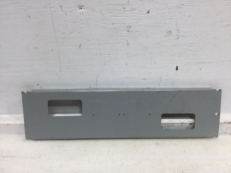 Siemens Filler Plate with 2 offset 3 1/8" x 1 5/8" cutouts - 19" x 5"