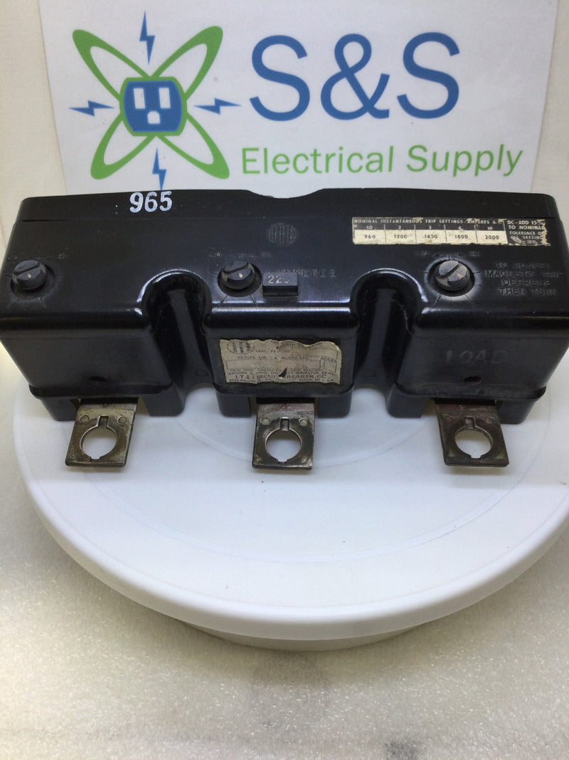 ITE JL3T225 225 Amp Circuit Breaker Trip Unit