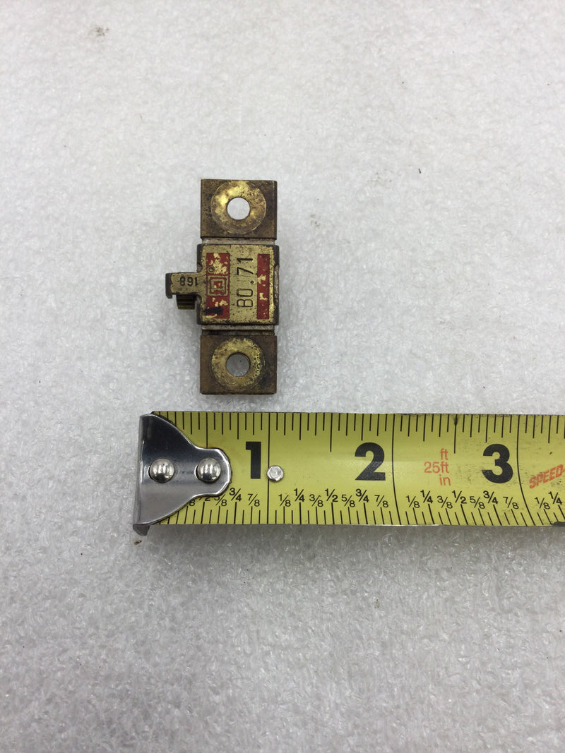 Square D B 0.71 Overload Relay Thermal Unit Heater Element