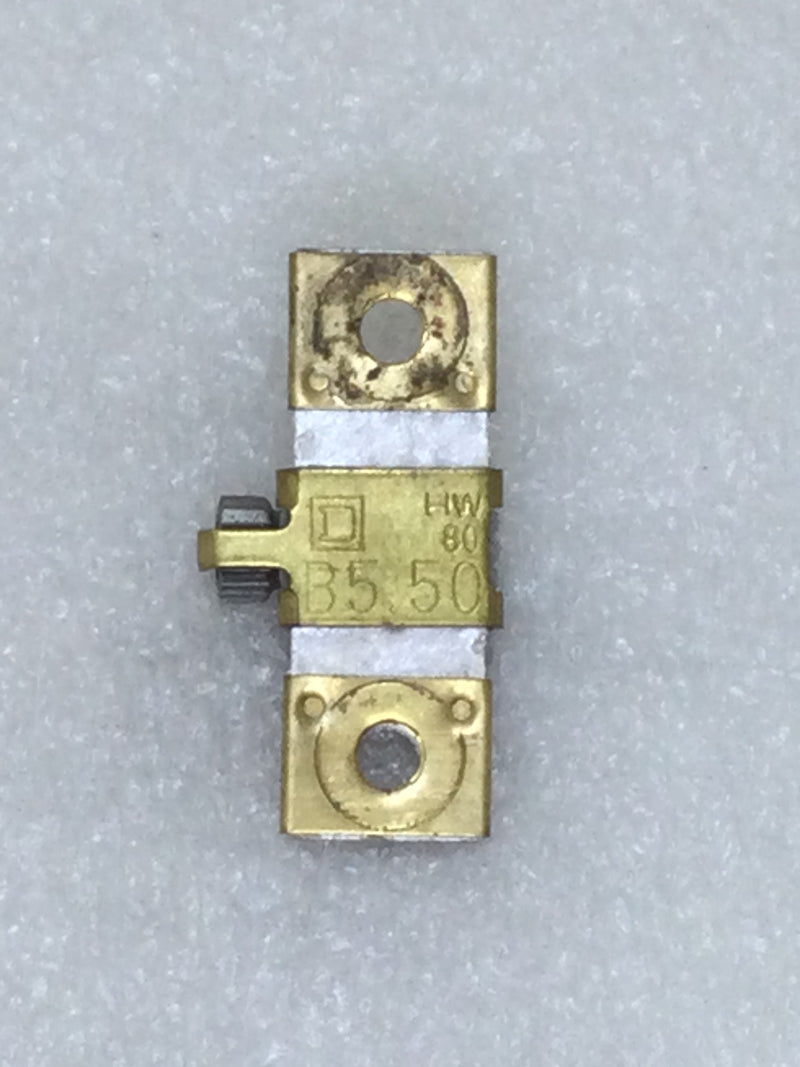 Square D B 5.50 Overload Relay Thermal Unit Heater Element