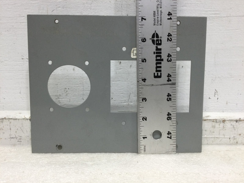 Siemens Nema3R Enclosure Metered RV Pedestal Cover with 3 cutouts - deadfront only  7" x 9"