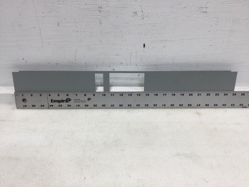 Filler Plate with 2 cutouts - 25" x 4 5/16"