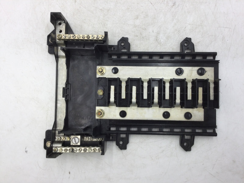 Square D Q020M 10 Space QO Load Center, Series B1 100 Amp 120/240 VAC Guts Only 9" X 11"