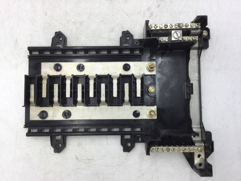 Square D Q020M 10 Space QO Load Center, Series B1 100 Amp 120/240 VAC Guts Only 9" X 11"