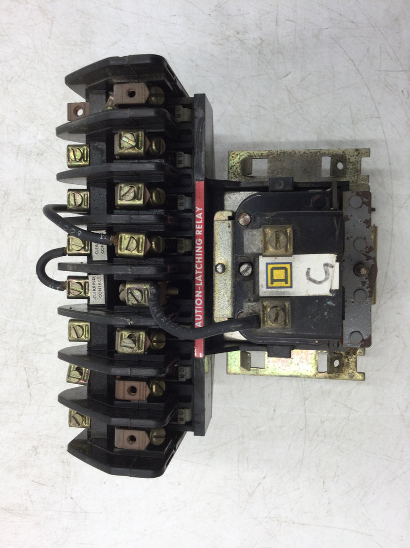 Square D 8903LLO60 8 Pole 120V Coil Lighting Contactor 30 Amp 600 VAC Series B