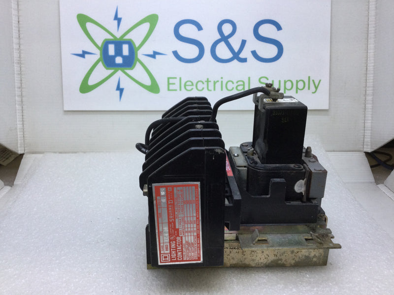 Square D 8903LLO60 8 Pole 120V Coil Lighting Contactor 30 Amp 600 VAC Series B