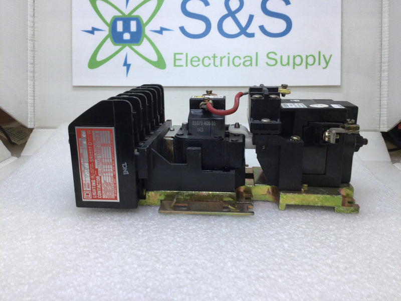 Square D 8903LXG60 6 Pole 120V Coil Lighting Contactor 30 Amp 600 Volt Series A