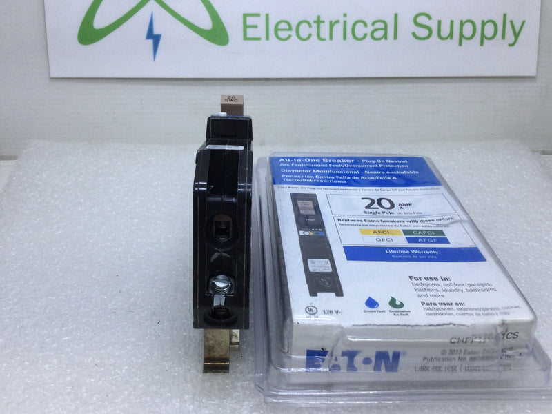 Eaton CHFP120A1CS 20 Amp Single Pole All in One Circuit Breaker