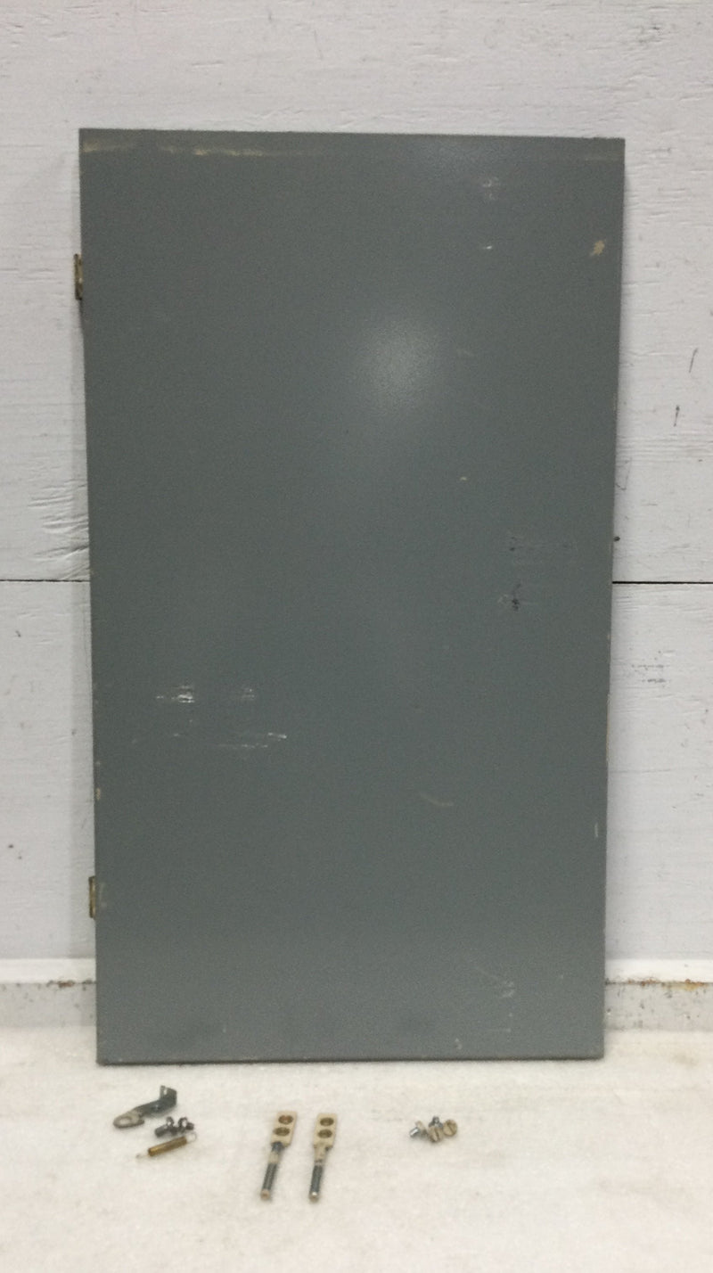 Eaton BRP08B200RF 200 Amp 120/240v 1 Phase 3 Wire Nema 3R Load Center Hinged Door 25" x 14 1/8"