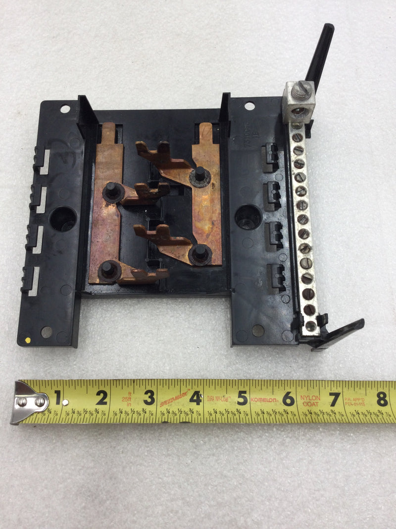 Siemens W0816ML1125CM EQ 125 Amp 4 Space/16 Circuit Load Center Copper Buss Guts Only 6.5" X 6.5"