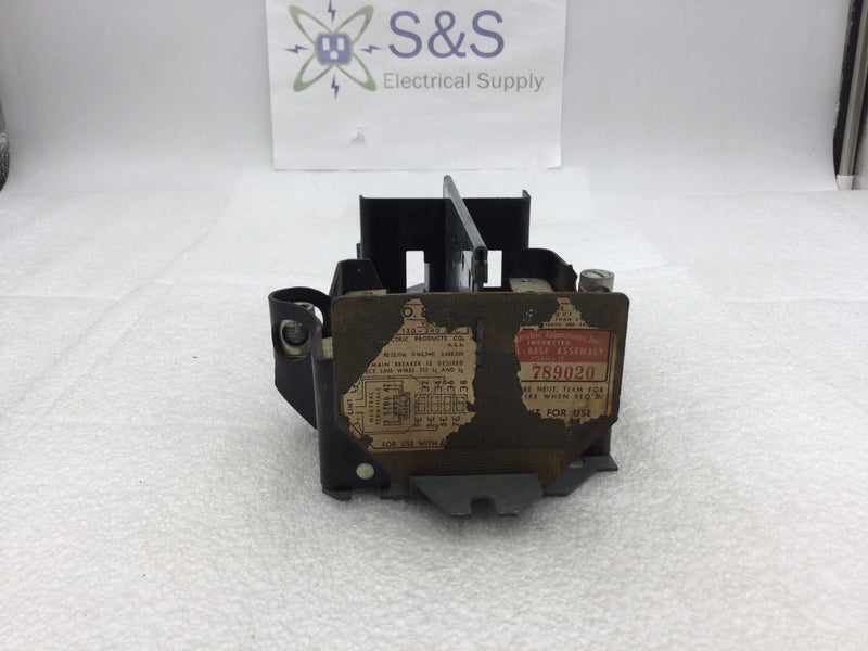 Pushmatic Bulldog 100 Amp 7 Space 120/240 VAC Load Center Guts Only 5" X 10"