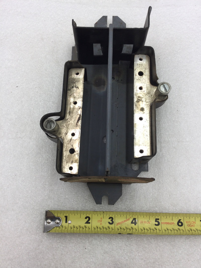 Pushmatic Bulldog 100 Amp 7 Space 120/240 VAC Load Center Guts Only 5" X 10"
