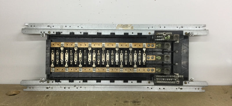 Square D NQ442 Series MLO Panel 21/42 Spaces 400 Amp 3 Phase Guts Only 12" X 31"