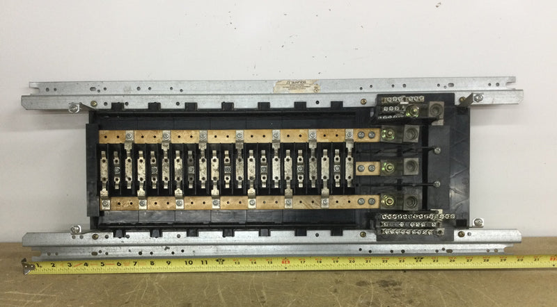 Square D NQ442 Series MLO Panel 21/42 Spaces 400 Amp 3 Phase Guts Only 12" X 31"