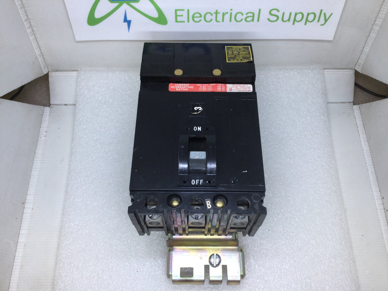 Square D FH36050 50 Amp 600 Vac 3 Pole Type FH-36050 I-Line Circuit Breaker