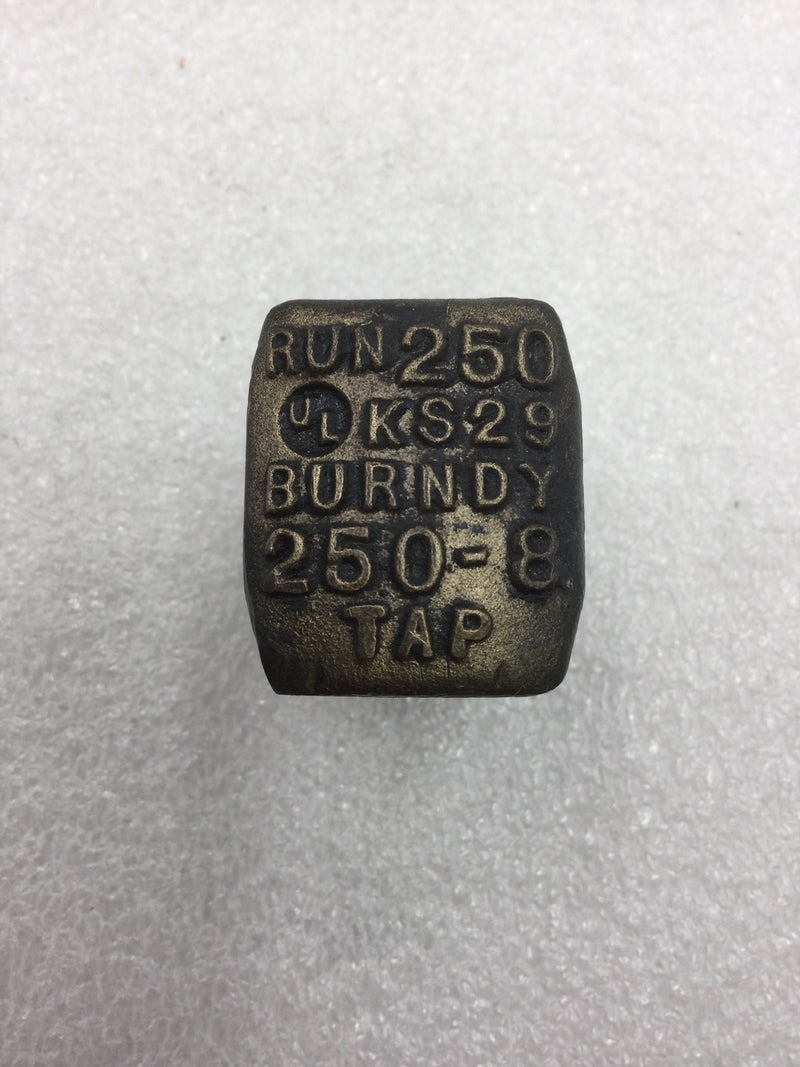 Burndy KS29 Run 250 Split Bolt Connector for 250 MCM to