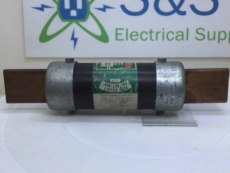 Fusetron/Bussman FRN-R-200 200 Amp 250V Energy Efficient Dual Element Time Delay Fuse Class RK5