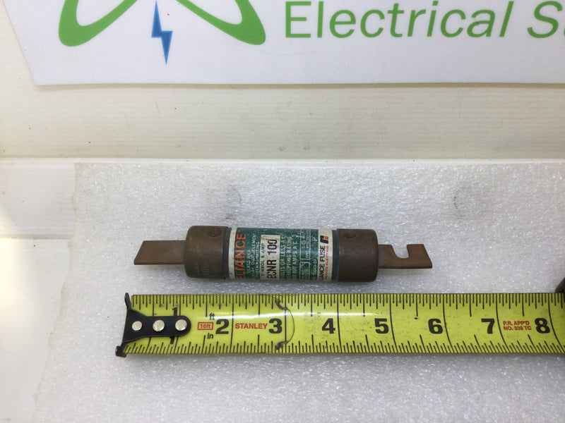 FPE/Reliance ECNR 100 100 Amp 250V or Less Time Delay Dual Element Current Limiting Class RK5 Fuse