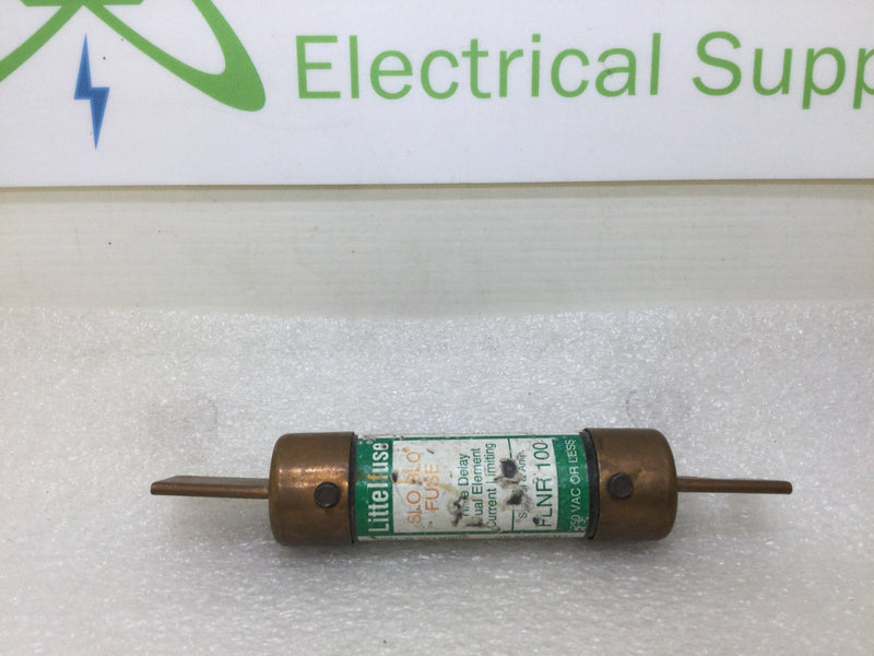 Littelfuse Slo Blo FLNR100 100 Amp 250VAC Class RK-5 Time Delay Dual Element Current Limiting Fuse