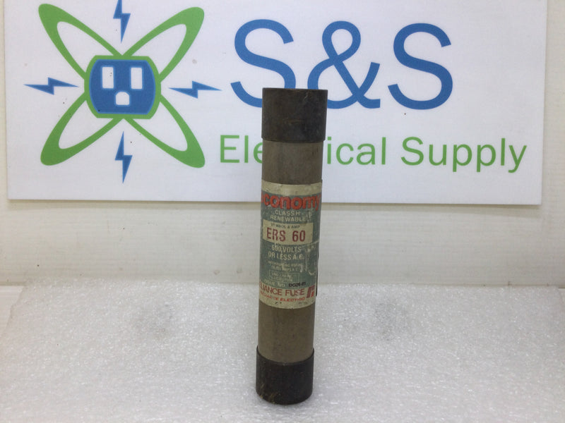 FPE/Reliance ERS 60 60 Amp 600 Volt Renewable Class H Economy FuseFuse