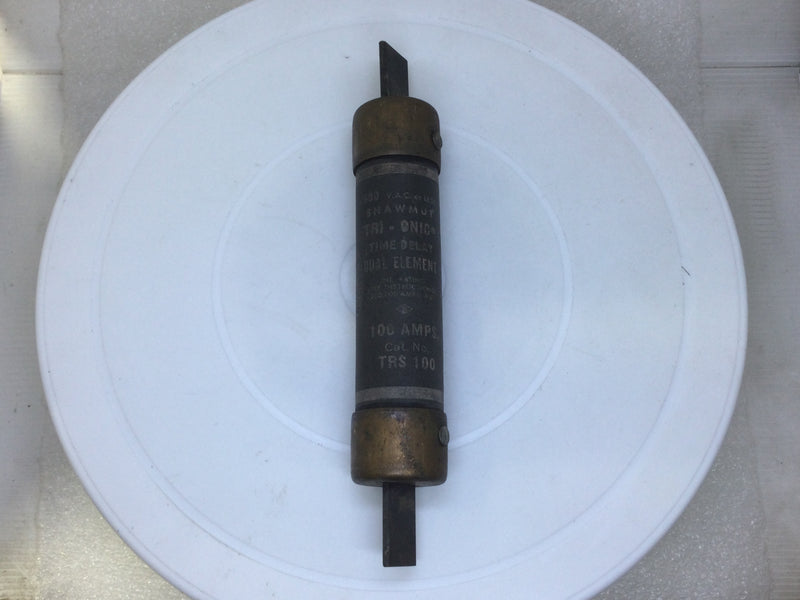 Shawmut TRS100 100 Amp 600VAC or Less Tri-Onic Dual Element Time Delay Class Rk5 Fuse