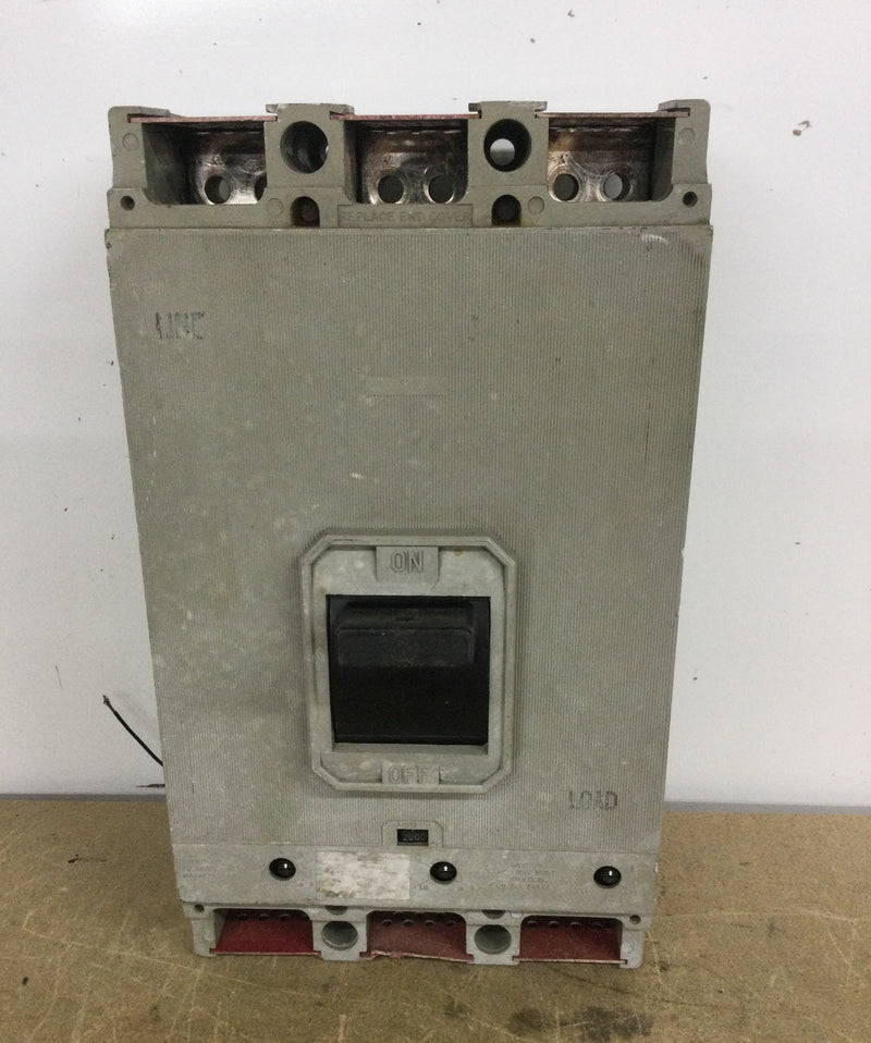 ITE/Gould HR3-F200 2000 Amp Circuit Breaker 600 VAVC w/2000 Amp Trip Unit 9" X 16"