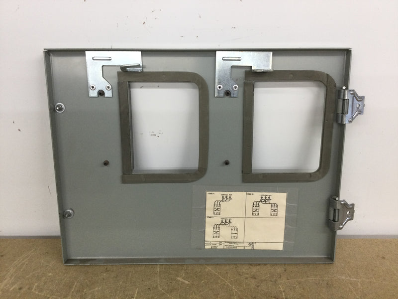 Westinghouse Double Bay Door Only for TA86183-5 MCC Bucket Size 14" X 11"