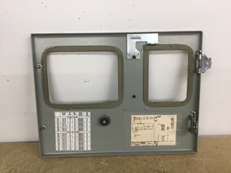 Westinghouse Single Bay Door Only for TA86183-5 MCC Bucket Size 14" X 11"