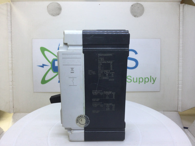 Eaton PDG21G0020TFFL 20 Amp 1 Pole 240V Circuit Breaker