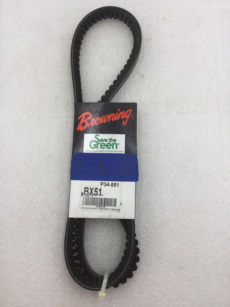 Browning BX51 TorqTitan Notched/Cogged 54" O.C. V-Belt