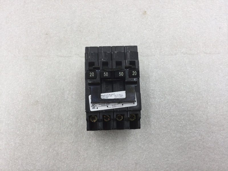 Siemens Q22050CT/CT2 20/50 Amp 120/240V Quad Circuit Breaker