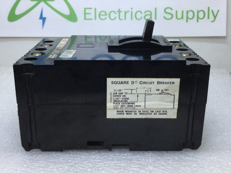 Square D FAL34080 80 Amp 3 Pole 480V Molded Case Circuit Breaker