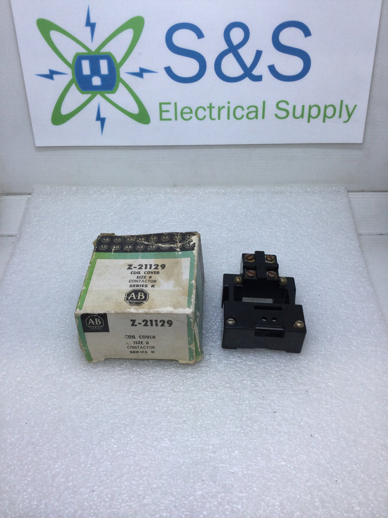 Allen-Bradley Z-21129 Contactor Coil Cover Size 0 Series K