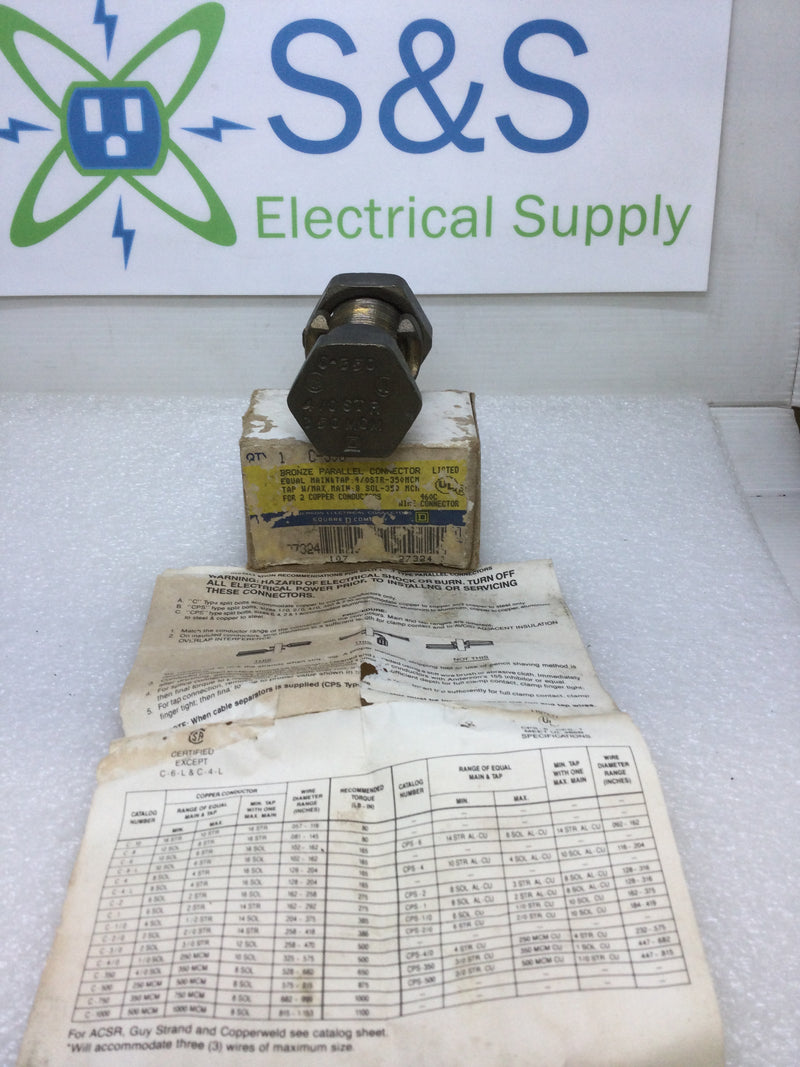 Square D C-350 Split Bolt