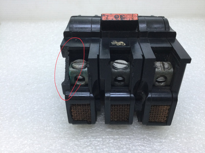 FPE Federal Pacific, Challenger, Delta NA330 30 Amp 3 Pole 240 Volt Circuit Breaker. Delta NA330 2 Pole, 120/240v Circuit Breaker