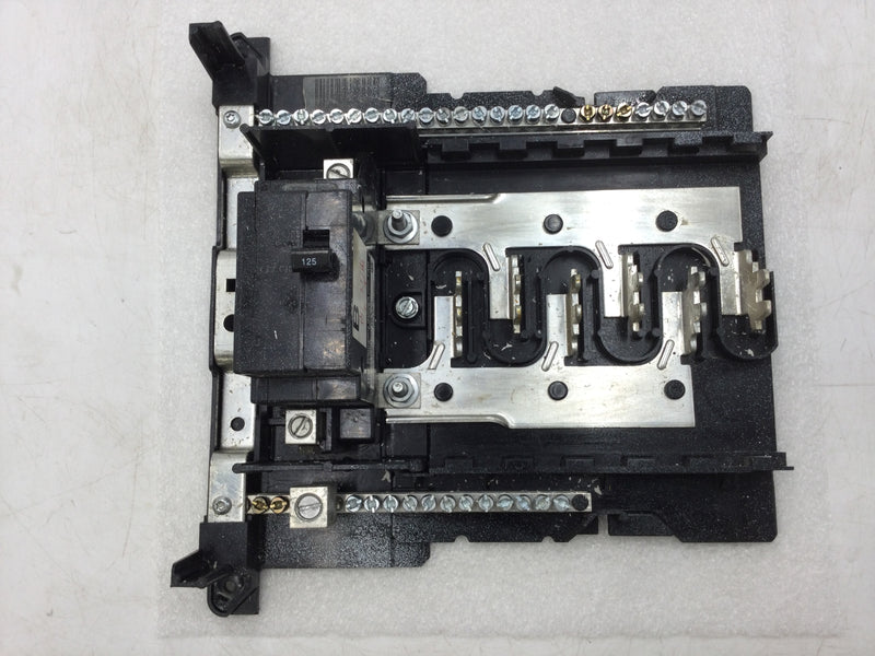 Square D HOM1224M125TC 6 Space/12 Circuit 125 Amp Main Breaker Load Center w/Breaker 10.5" X 10"