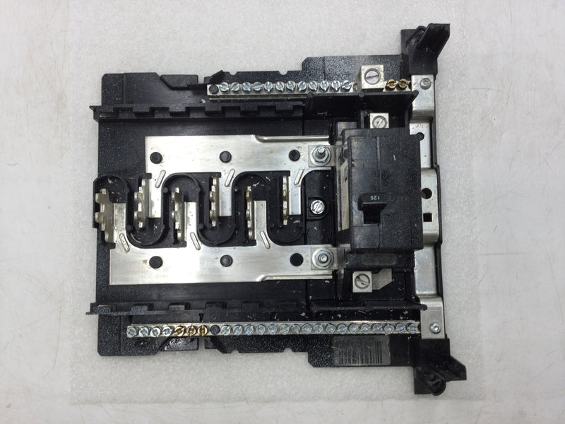 Square D HOM1224M125TC 6 Space/12 Circuit 125 Amp Main Breaker Load Center w/Breaker 10.5" X 10"